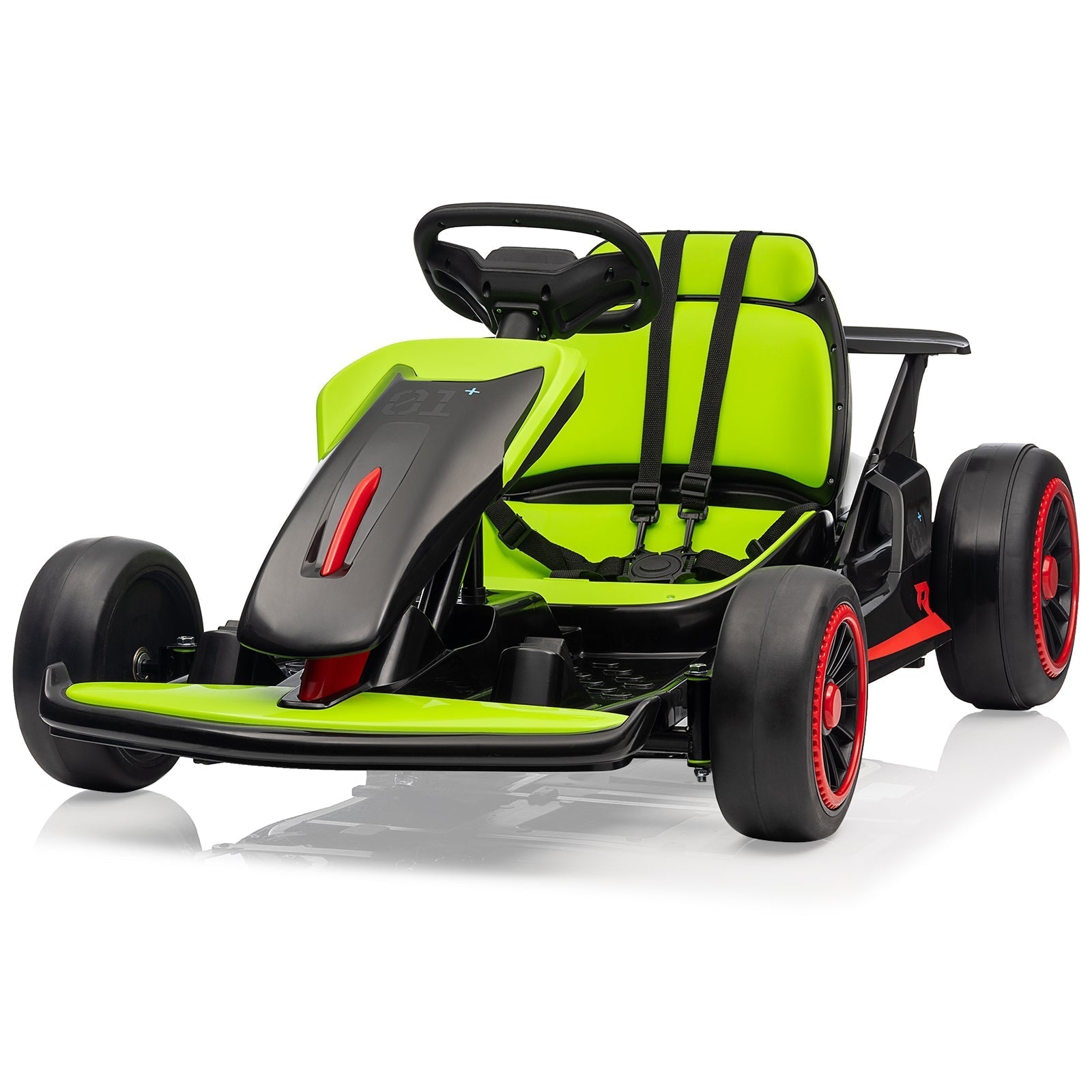 Garvee Ride - G Series: 6+,24V Drift Kart with 2X200W Strong Motor, 7AH Big Battery, Electric Pedals, Electric Go Kart Outdoor Race Toy - Green
