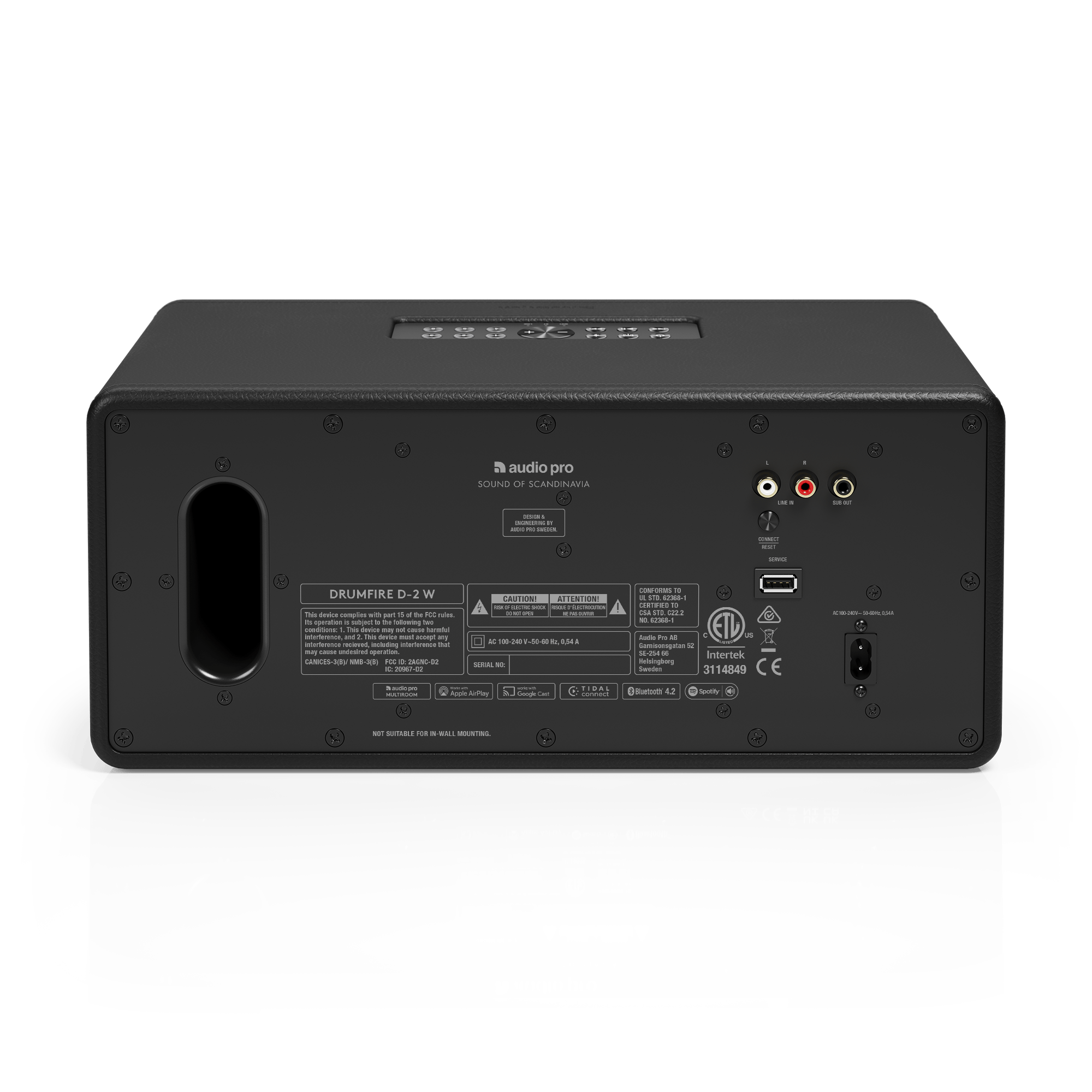 Audio Pro Drumfire D-2 W Wireless Multiroom Speaker Black
