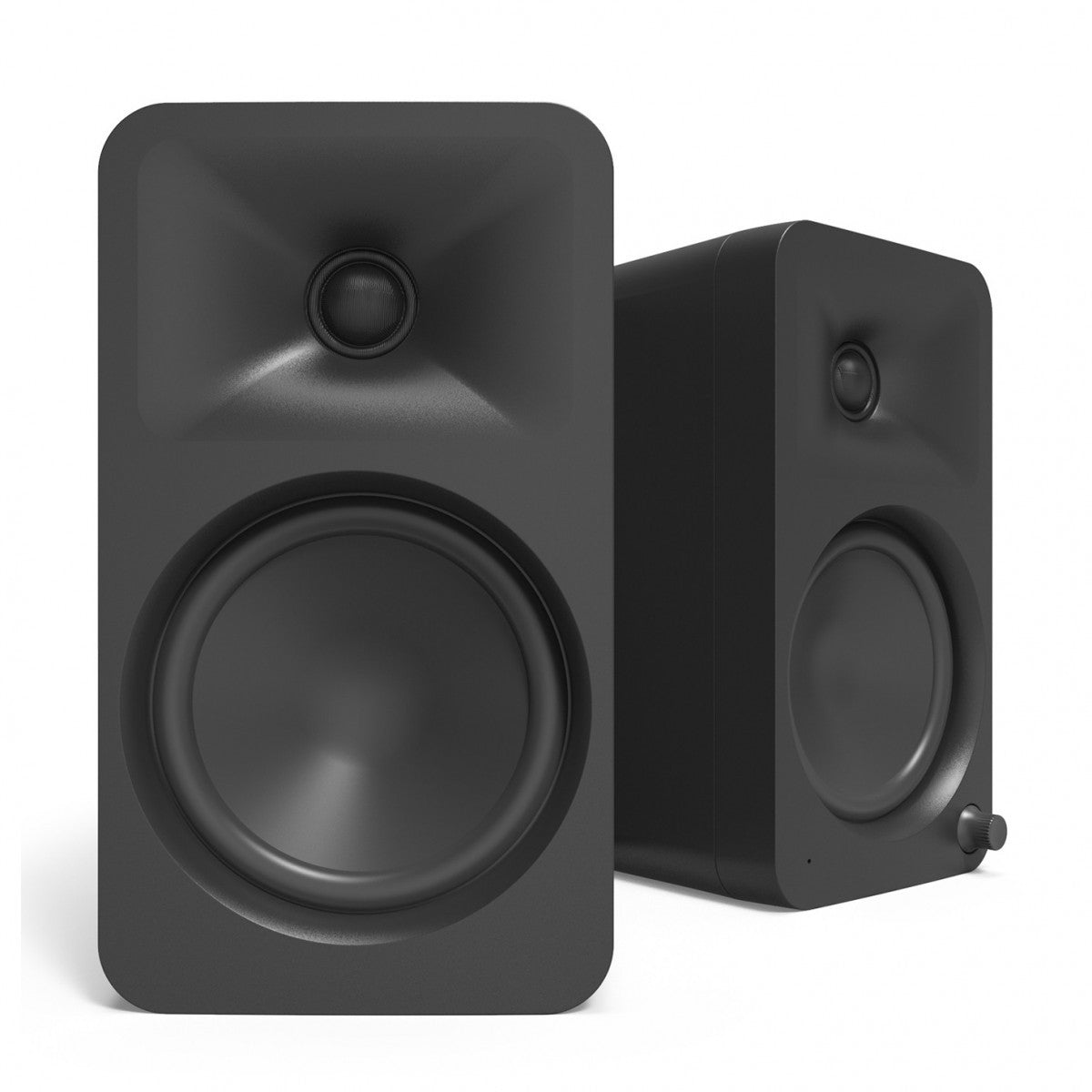 Audio Technica AT-LP70XBT Fully Automatic Bluetooth Wireless Turntable with Kanto ORA4 140W Powered Reference Speakers HiFi Package Black