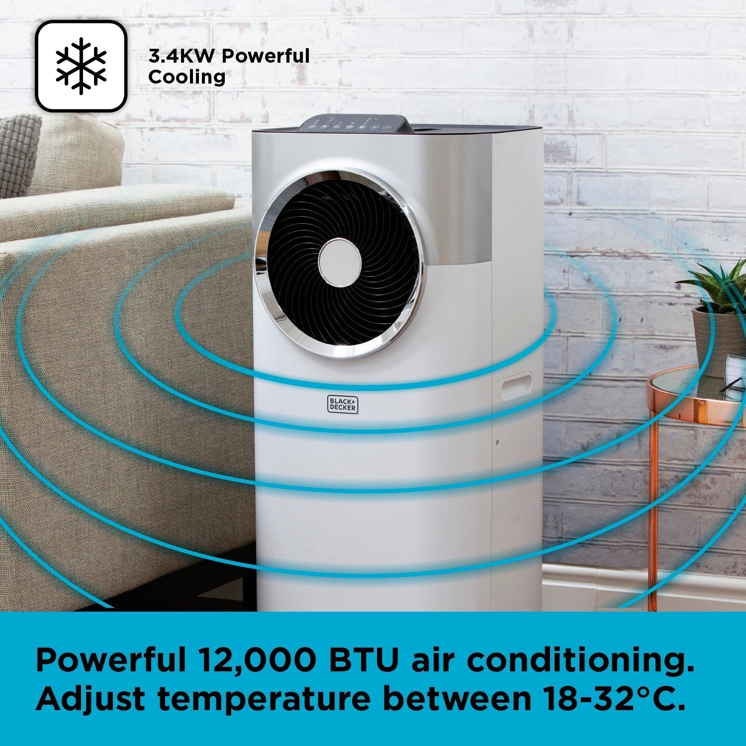 Black+Decker BXAC40008GB 12000 BTU Portable Air Conditioner