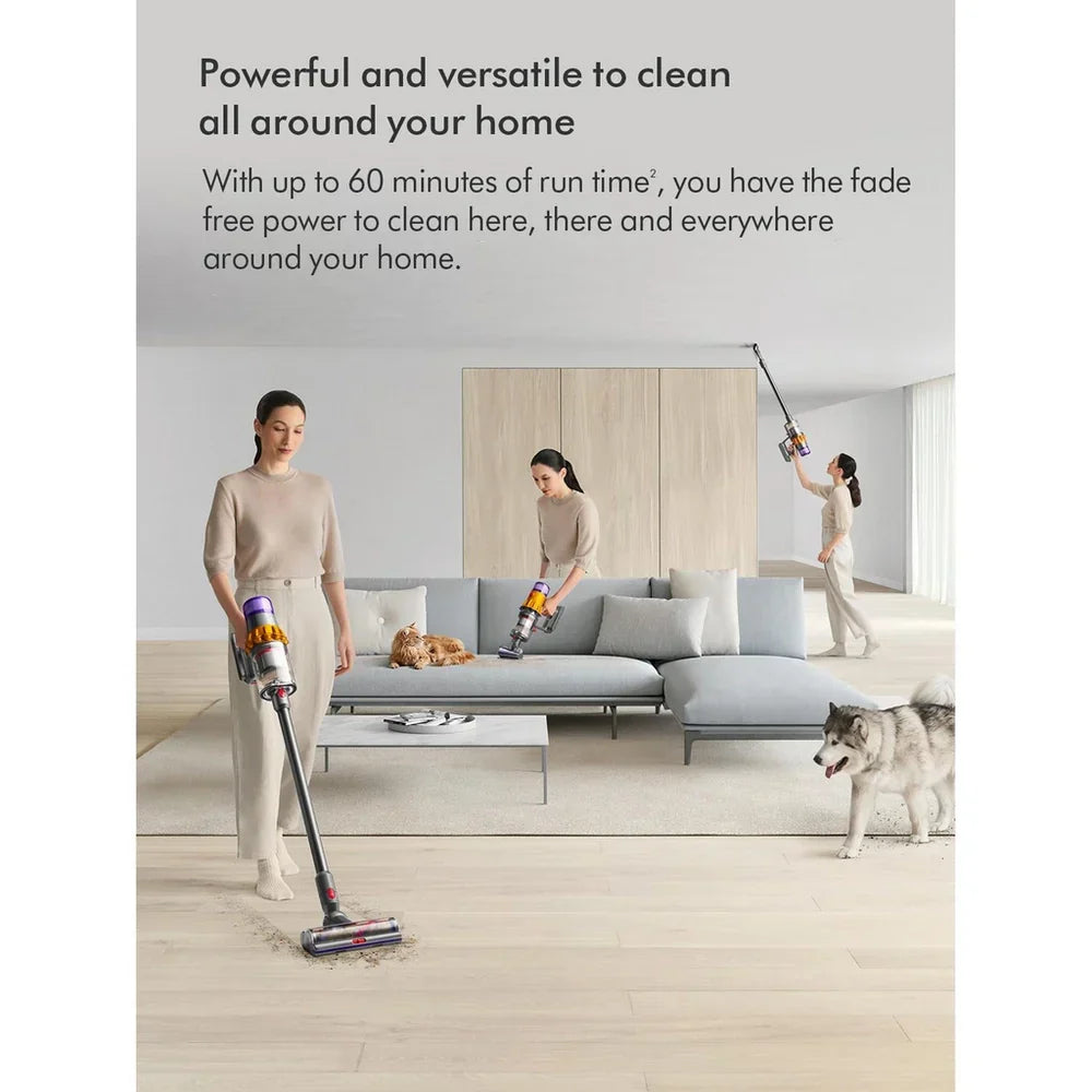 Dyson V15 Detect Extra Cordless Stick Vacuum Cleaner up to 60 Minutes Run Time - Nickel Blue V15EXTRA