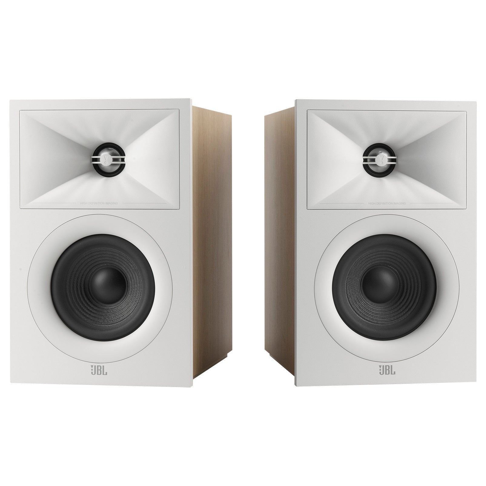 JBL STAGE240B 2 Way 4.5 Inch Bookshelf Speakers Pair White