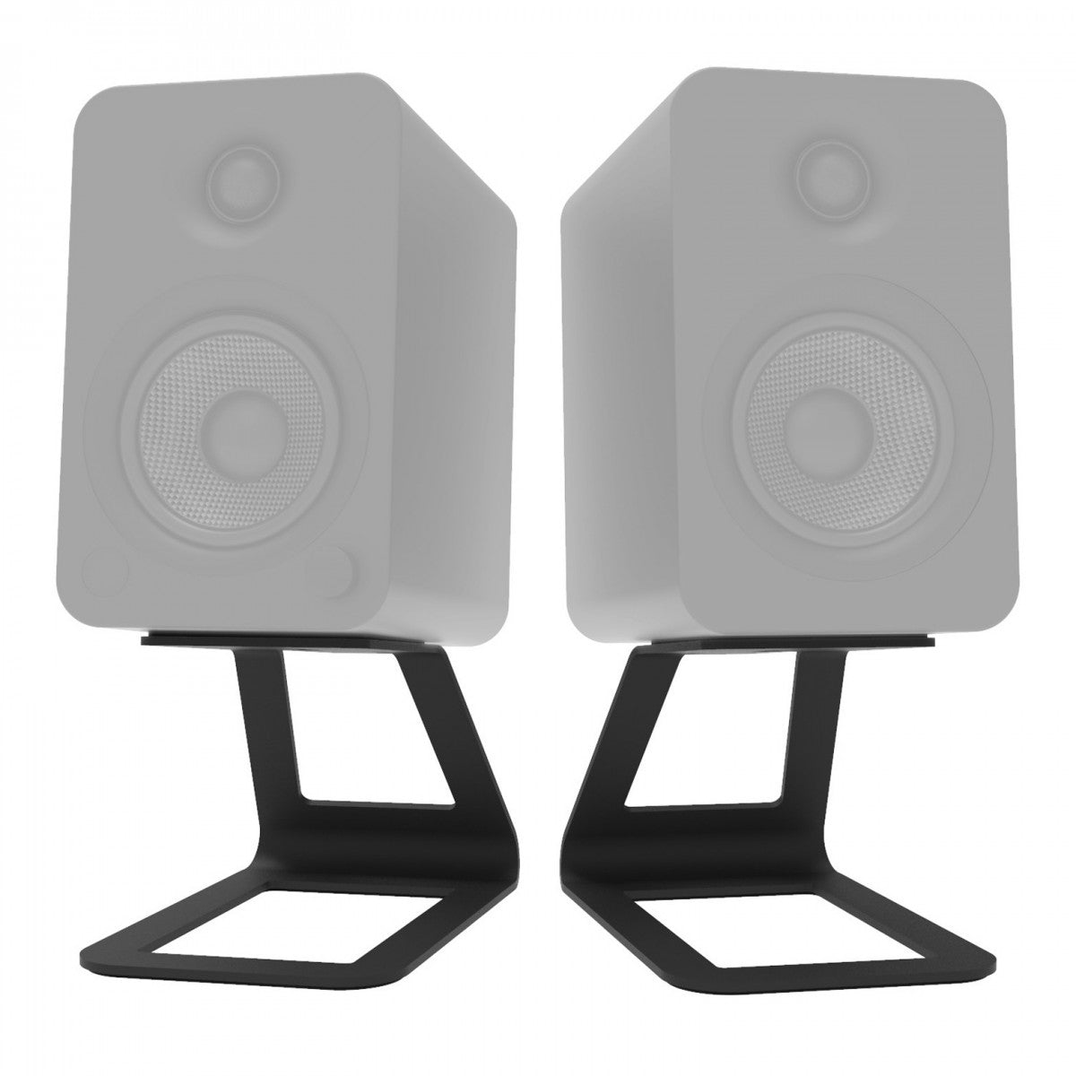Kanto ORA4 140W Powered Reference Desktop Speakers with Bluetooth & SE4 Elevated Speaker Stands Black