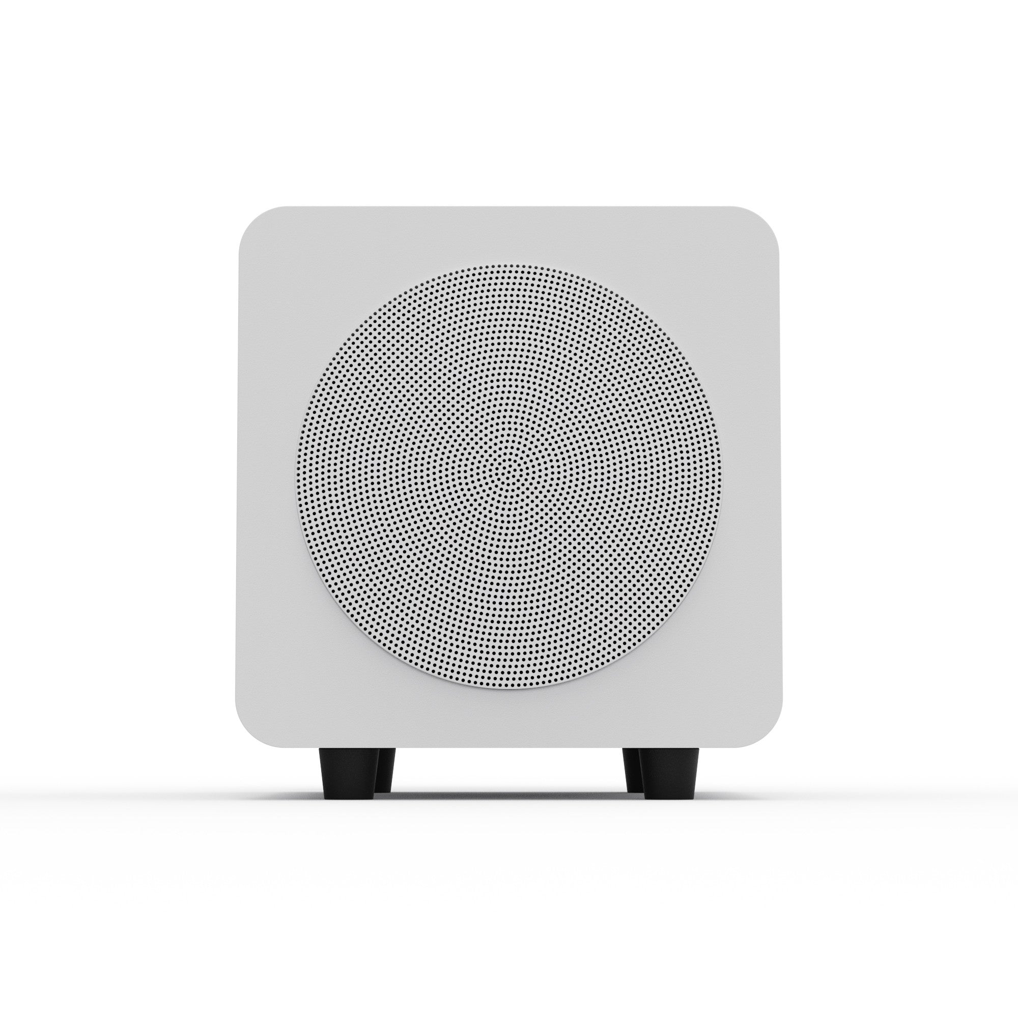 Kanto SUB6 200W 6 Inch Vinyl Subwoofer - Matte White with White Grill