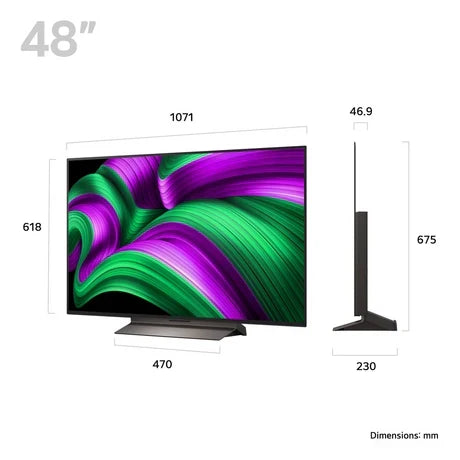 LG OLED48C56LB 48 Inch OLED evo AI C5 4K Ultra HD HDR Smart TV