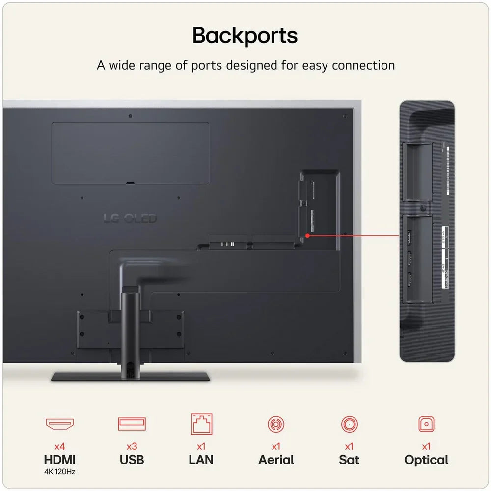 LG OLED65G66LS 65 Inch OLED Evo AI G6 4K Ultra HD HDR Smart TV (Stand Version) 2026