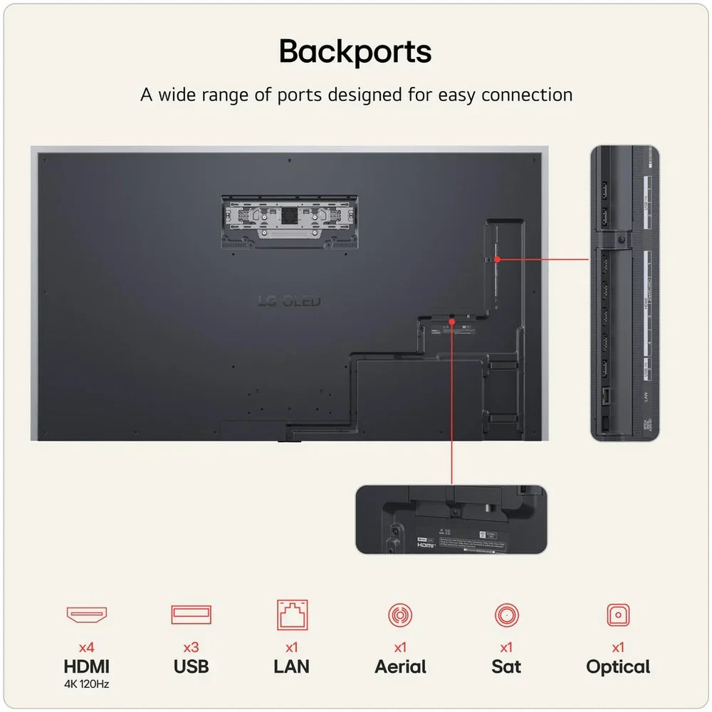LG OLED83G64LW 83 Inch OLED Evo AI G6 OLEDG64LW 4K Ultra HD HDR Smart TV (Wall mount version) 2026
