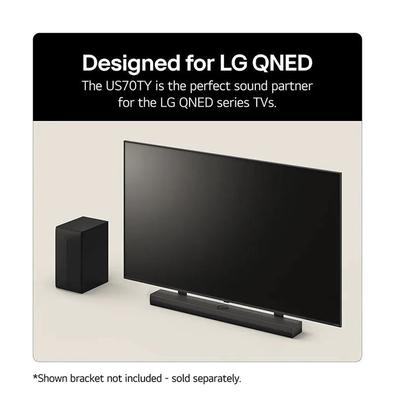 LG US70TY 3.1.1 Channel Dolby Atmos Soundbar with Subwoofer