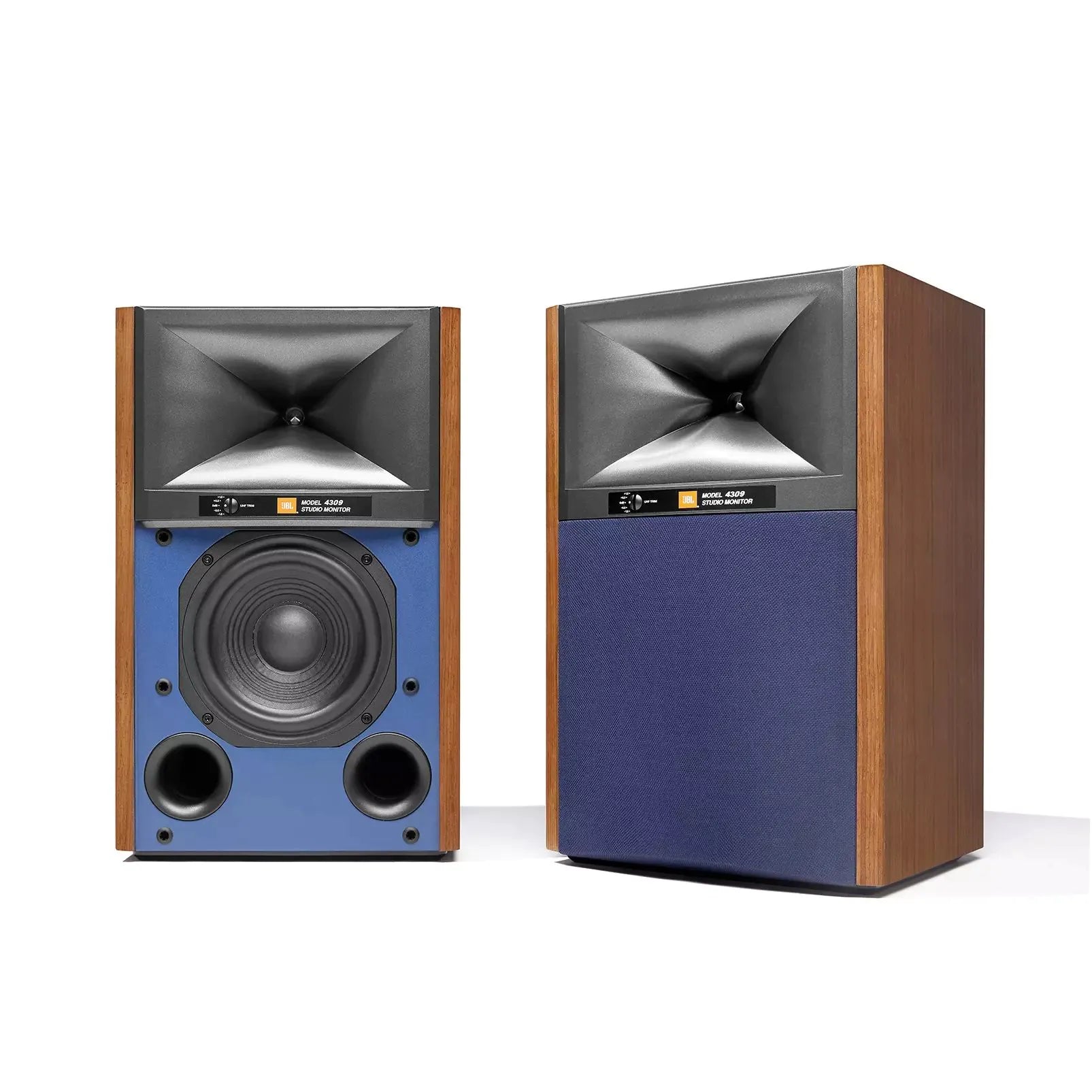 Marantz PM6007 Integrated Amplifier Black with JBL 4309 Studio Monitor Bookshelf Speakers Walnut Pair