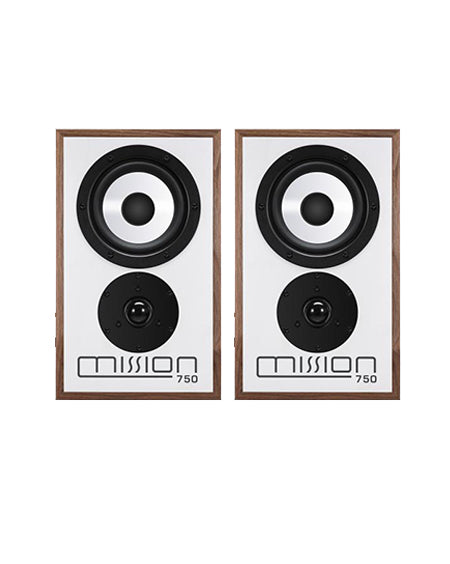 Mission 750 Bookshelf Speakers Pair Walnut