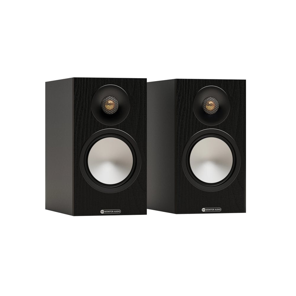 Mission 778X Integrated Amplifier with Monitor Audio Bronze 50 7G Bookshelf Speakers Pair HiFi Package - Black