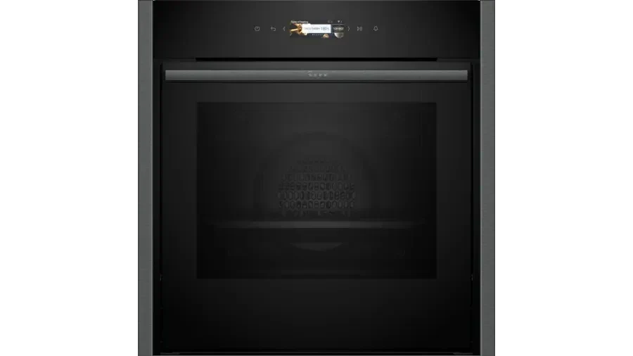 Neff B54CR71G0B N70 Slide and Hide Built-In Electric Single Oven Graphite Grey