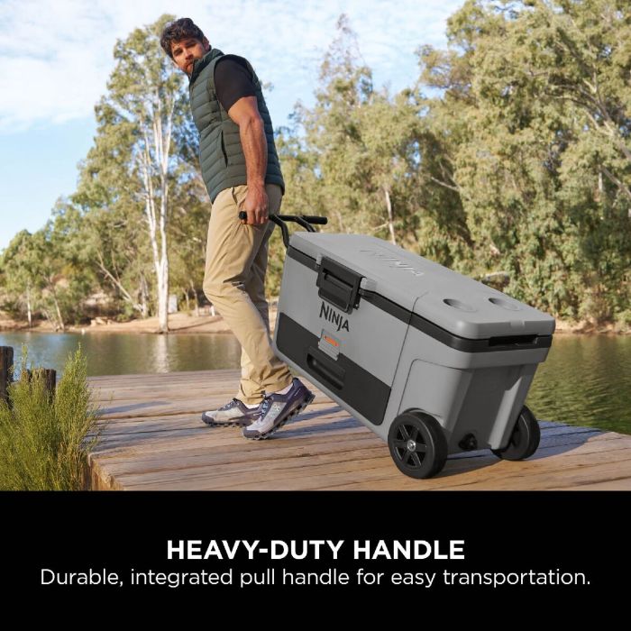Ninja FB265EUUKGY FrostVault 65QT 61L Wheeled Cooler with Dry Zone Slate Grey