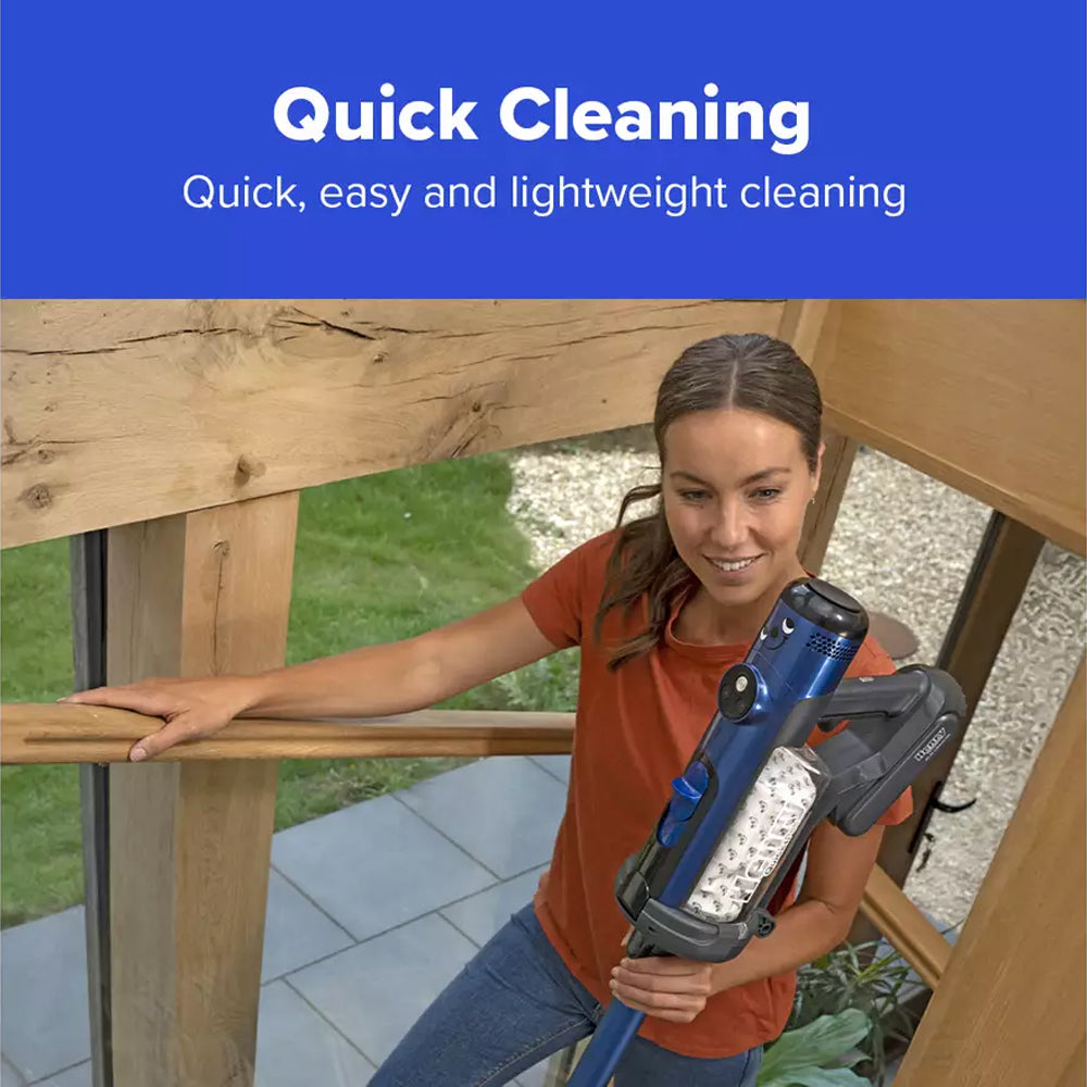 Numatic Henry Quick Pet Cordless Stick Vacuum Cleaner Blue 916634 - Clearance