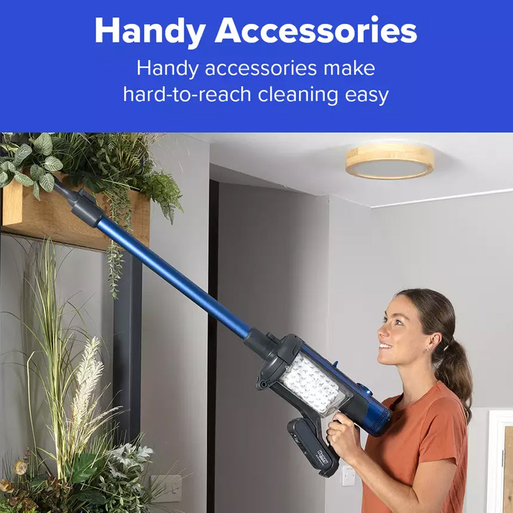 Numatic Henry Quick Pet Cordless Stick Vacuum Cleaner Blue 916634 - Clearance
