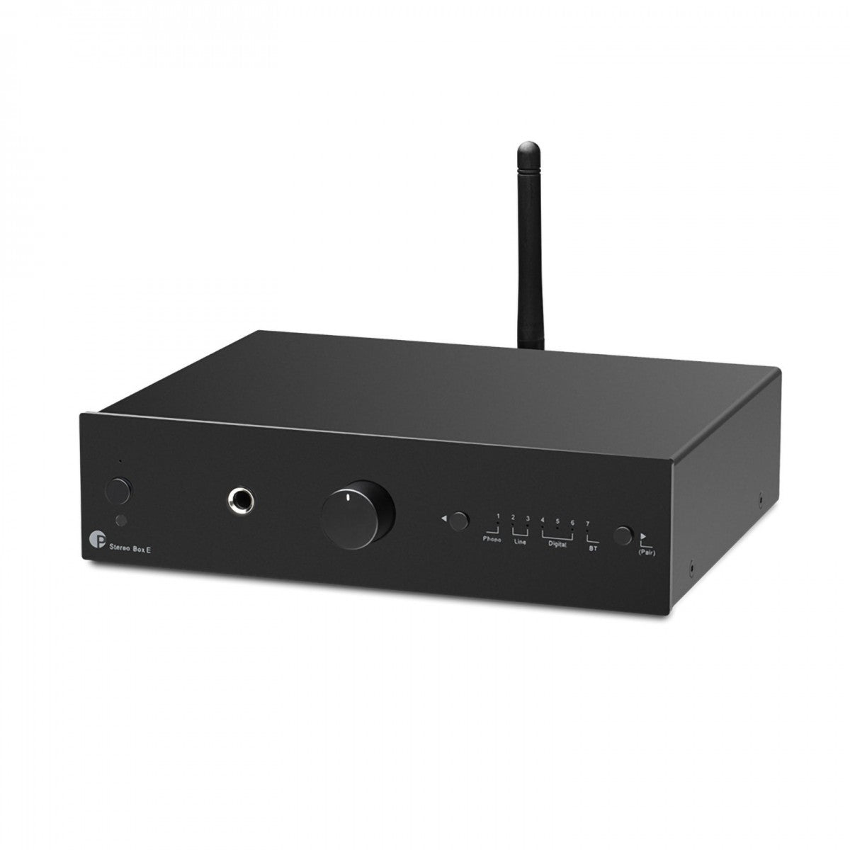 Pro-Ject Stereo Set E1 All-In-One Hi-Fi Set including E1 Turntable with Stereo Box E Integrated Amp and Speaker Box 5E Speakers - Black