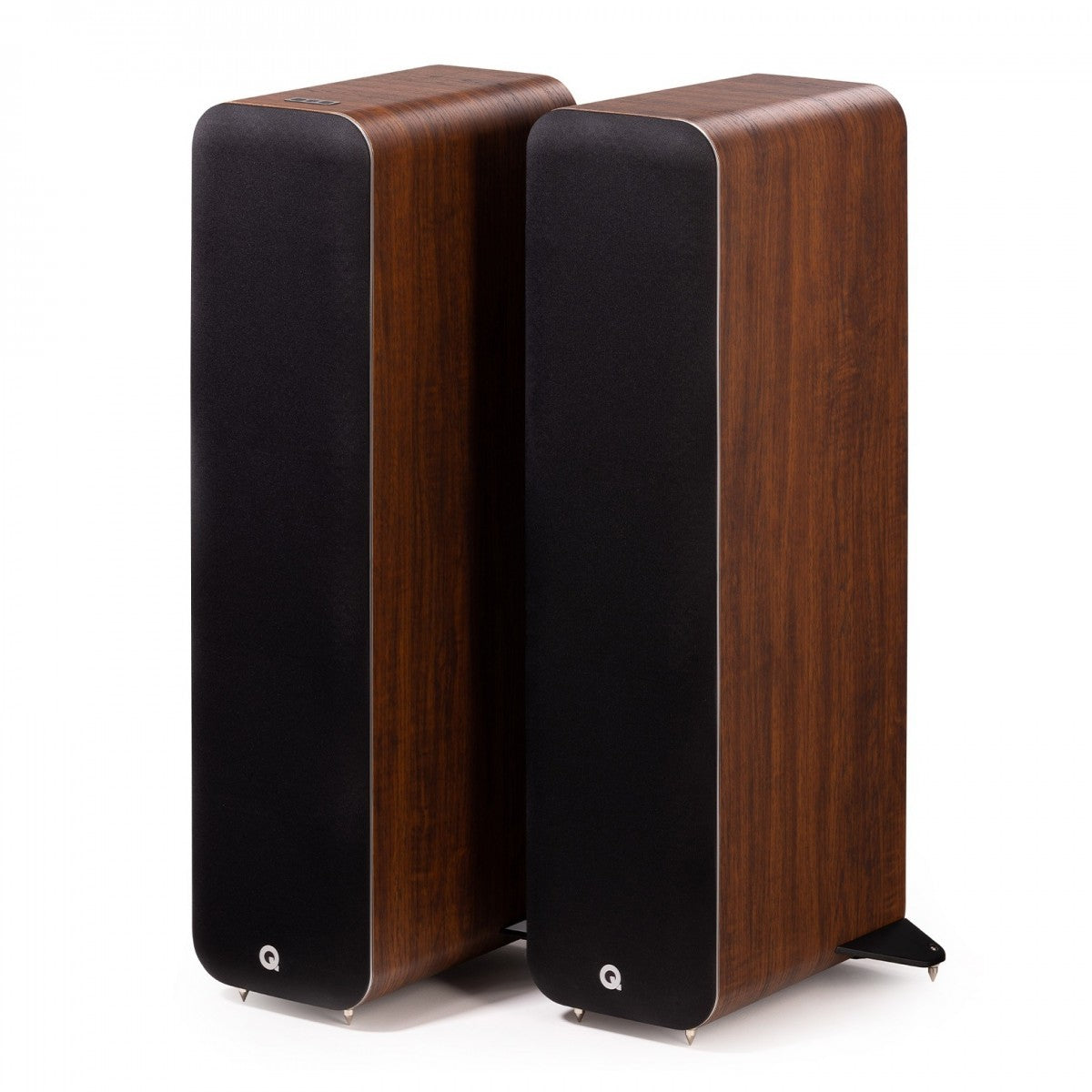 Q Acoustics M40 Powered Bluetooth Floorstanding Speakers Pair Walnut