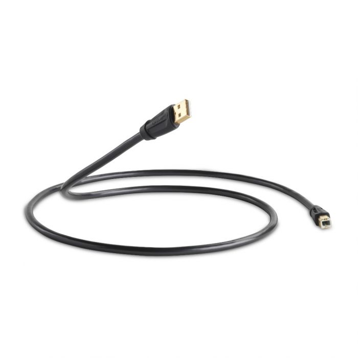 QED QE6904 Performance USB Cable A to B 5M Graphite