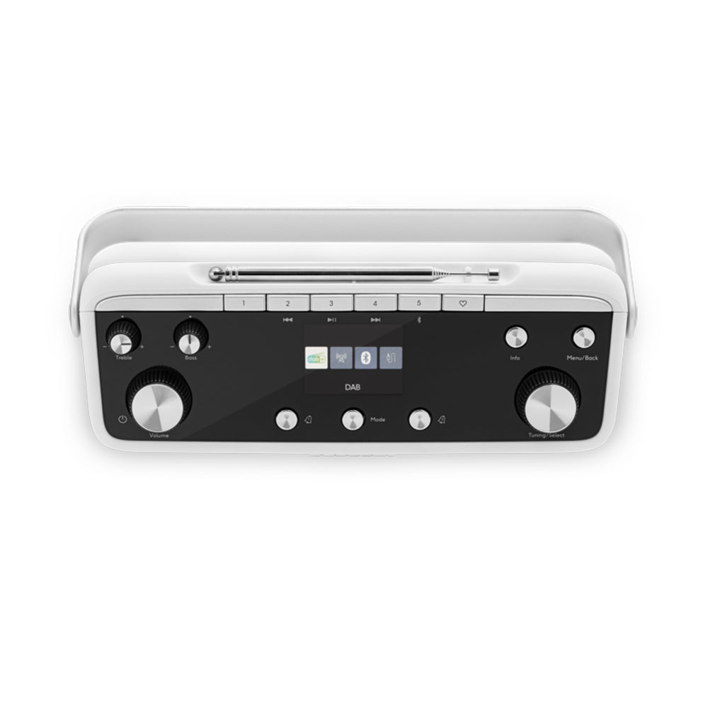 Roberts Blutune 7 DAB+ FM Bluetooth Portable Stereo Radio - White