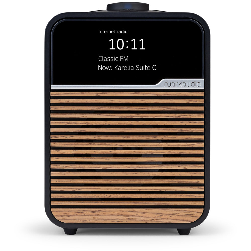 Ruark R1S DAB DAB+ FM Internet Bluetooth WiFi Smart Radio with Remote Bundle - Charcoal