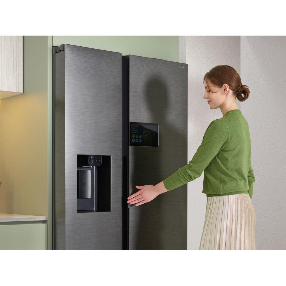 Samsung Series 9 RS90F64EETEU Bespoke AI Home 621L Total No Frost American Fridge Freezer Silver