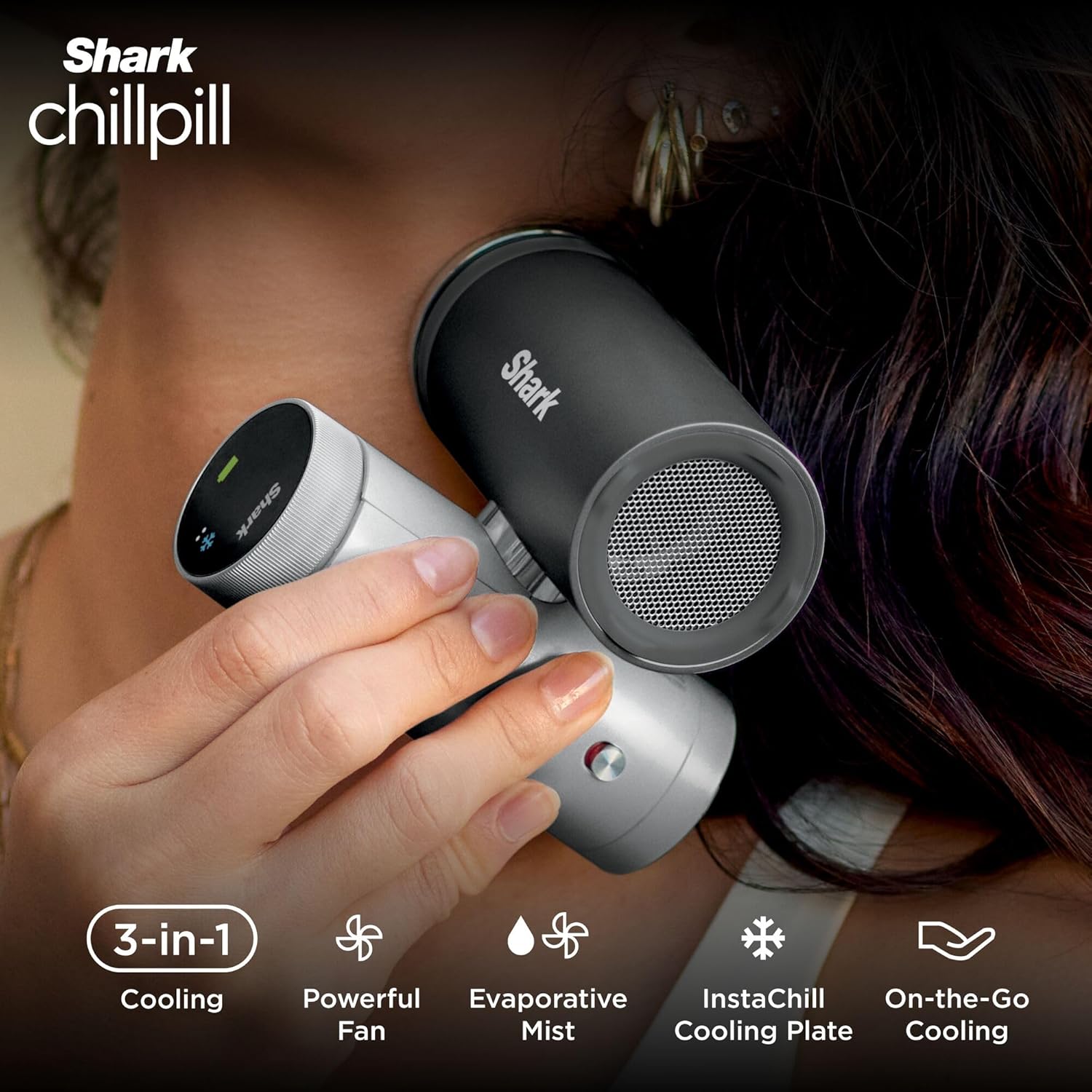 Shark ChillPill 3-in-1 Fan, Mist & InstaChill System – Dragon Fruit FA022UKPK