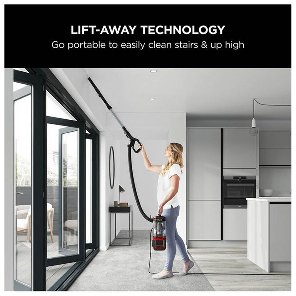 Shark® NV602UKT Classic Lift-Away™ Upright Vacuum Cleaner Pet Model Pedal Red