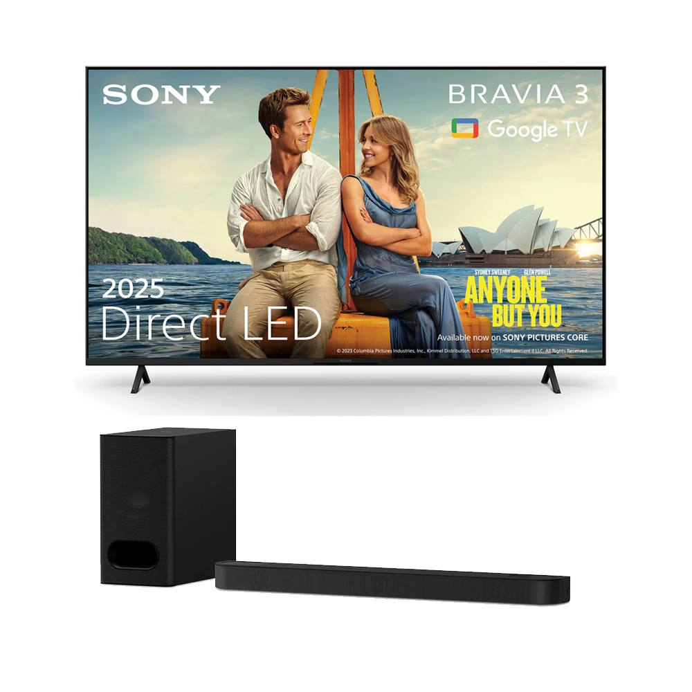 Sony K65S38B 65 Inch Bravia 3 LED 4K UHD HDR Smart Google TV and HT-B600 3.1.2ch BRAVIA Theatre Bar 6 Dolby Atmos Soundbar Bundle