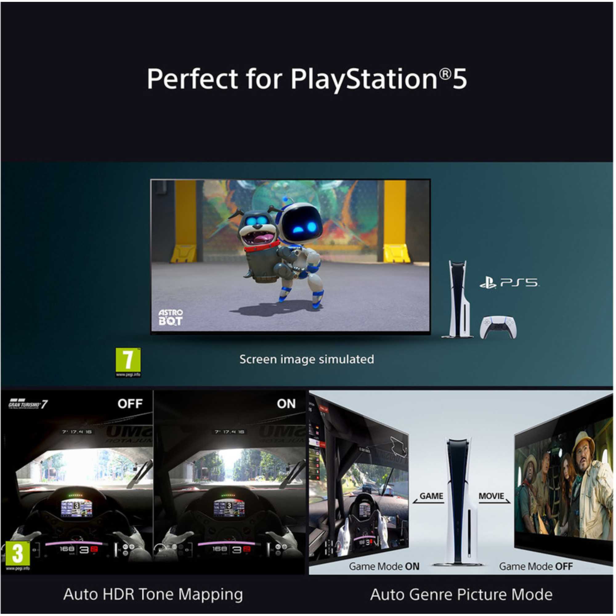Sony K75S38B 75 Inch Bravia 3 LED 4K Ultra HD HDR Smart Google TV