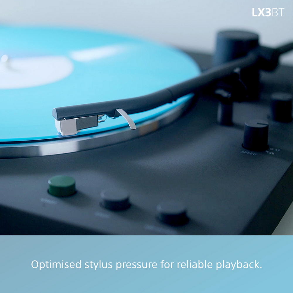 Sony PS-LX3BT Wireless Bluetooth Turntable with WH-CH720N Wireless Noise Cancelling Headphones - Black