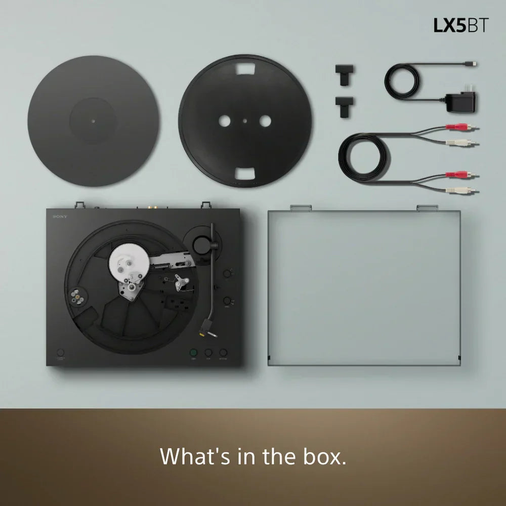 Sony PSLX5BT Fully Automatic Bluetooth Turntable With Ruark MR1 MK3 Active Bluetooth Speakers Pair Hi-Fi Package