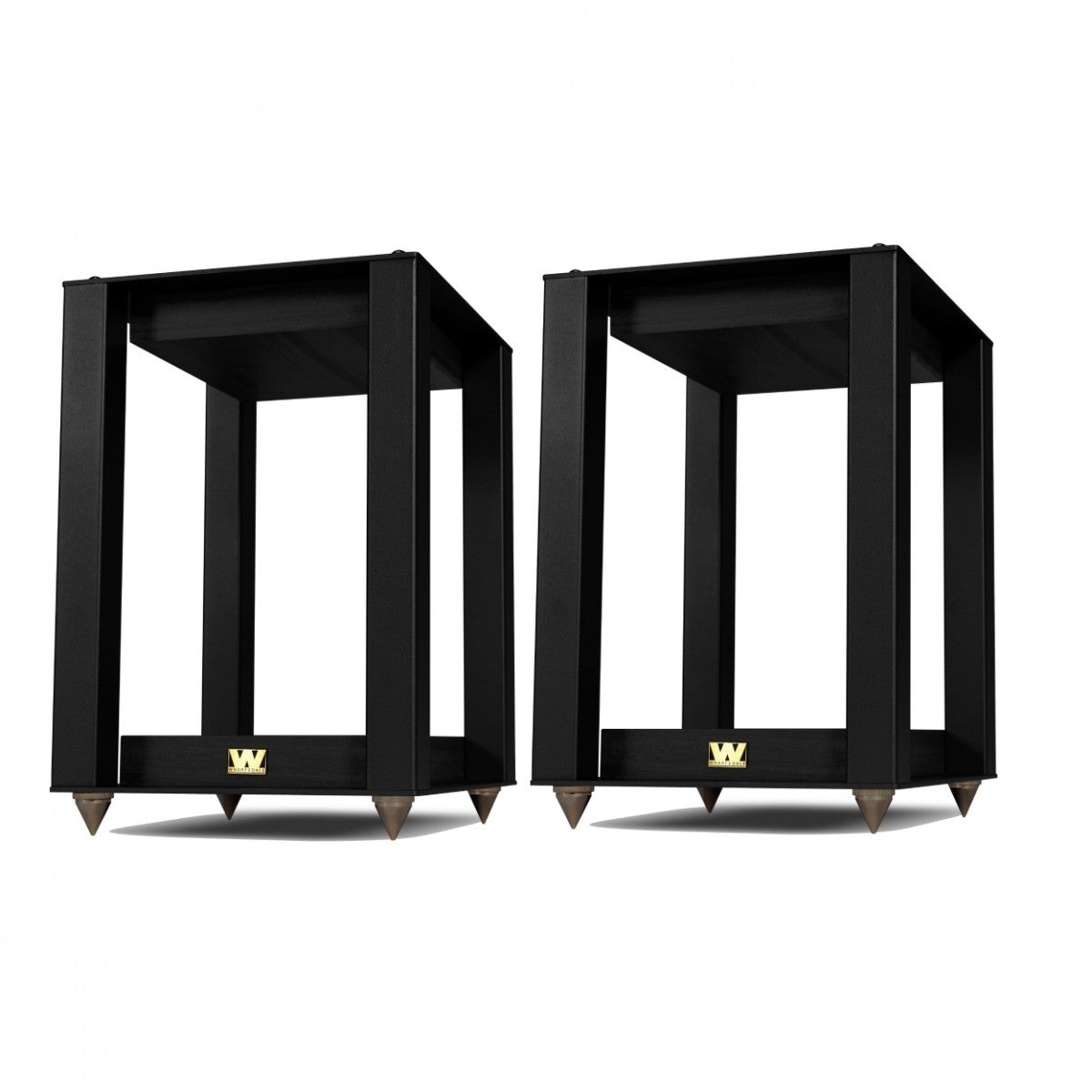 Wharfedale Super Linton Heritage Standmount Speakers with Matching Stands - Black Oak