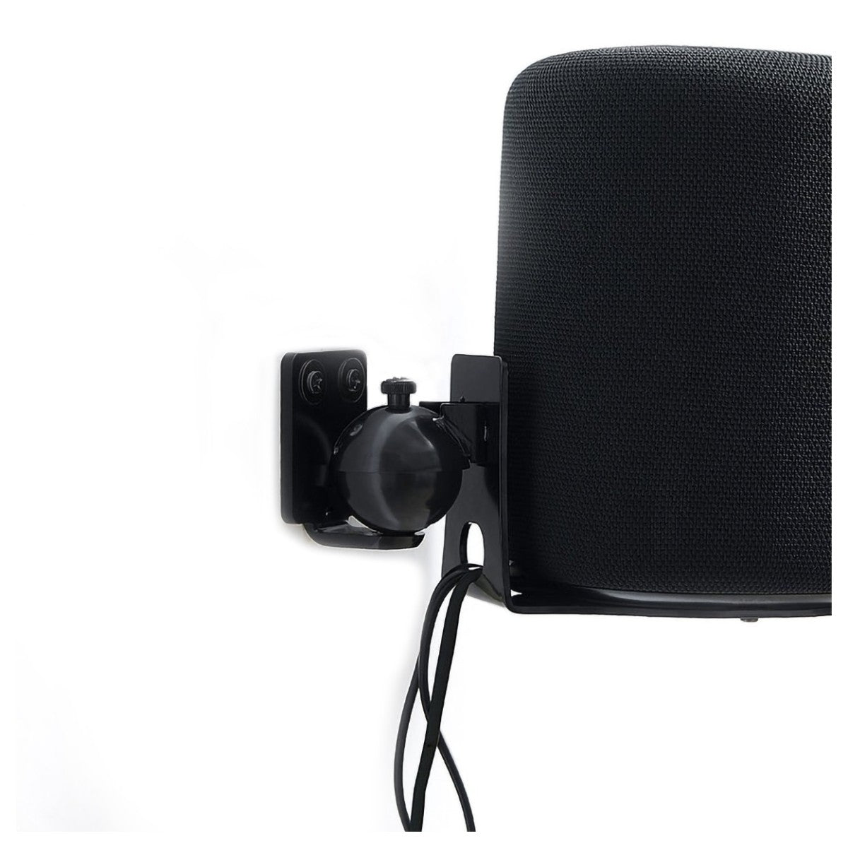 WiiM Sound Lite Wireless Smart Speaker with WiiM NorStone Wall Mount (Single) - Black
