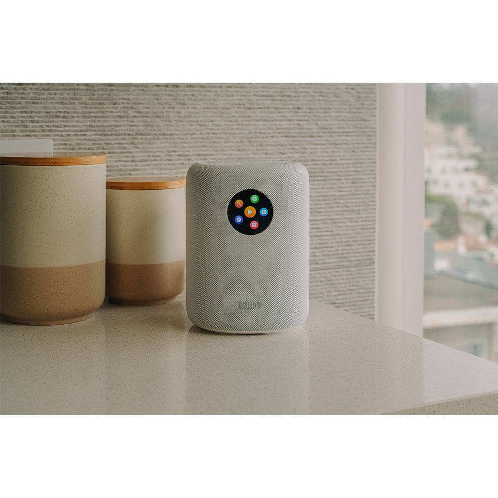 WiiM Sub Pro Wireless Subwoofer with WiiM SOUND Wireless Multiroom Smart Speakers Pair - White
