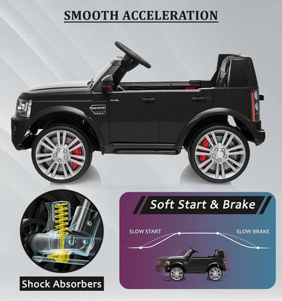 Garvee Ride - P Series: 12V 4.5 MPH + Parent Remote Control, Music Player + LED Lights + Realistic Dashboard + USB Interface + Kids Ages 3-8