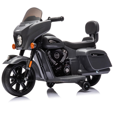 Garvee Ride - B Series: 6V Ride-On Motorcycle for Kids, Electric Dirt Bike with USB, Music, Headlight - Grey
