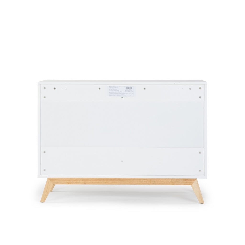 dadada Merry 6-Drawer Dresser in White/Natural