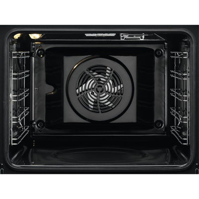 AEG 6000 Series BEB335061B Surround Cook Electric Single Built in Oven with Retractable Dials in Black