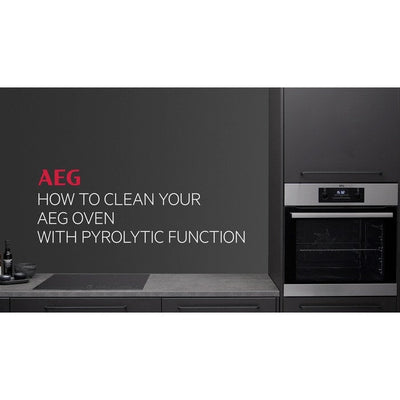 AEG 6000 Series BPS555060W Steam Bake Electric Single Built In Oven with Retractable Dials in White