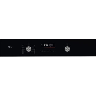 AEG 6000 Series GK6NK401B Combi Quick Compact Built In Microwave Combination Oven Black