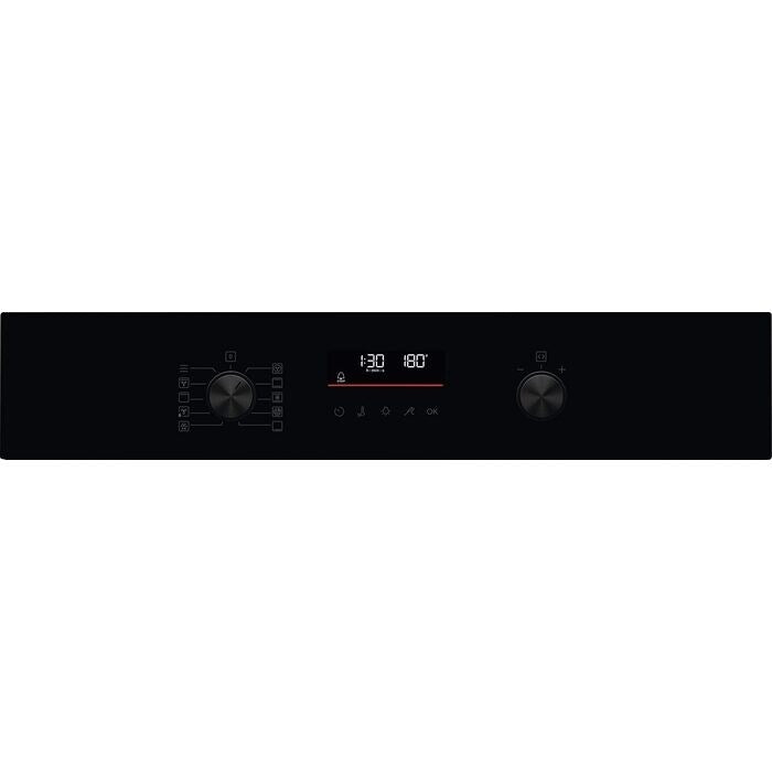 AEG 6000 Series OS6AB50AK Sense Cook Electric Built In Single Oven with Retractable Dials Black