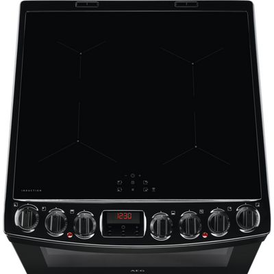 AEG CIB6742ACB Induction Electric Cooker with Double Oven Black