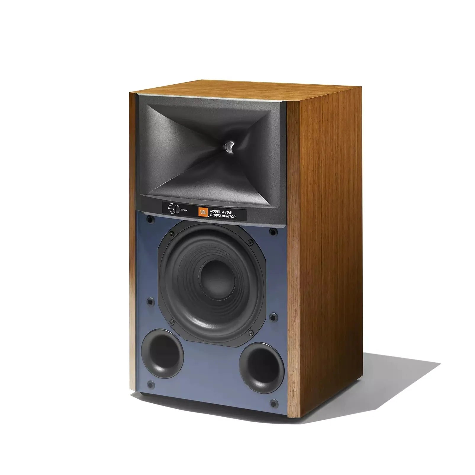 Arcam A5+ Integrated Amplifier Black with JBL 4309 Studio Monitor Bookshelf Speakers Walnut Pair