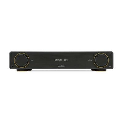 Arcam A5+ Integrated Amplifier with Bowers & Wilkins 606 S3 Standmount Speakers Pair - Black