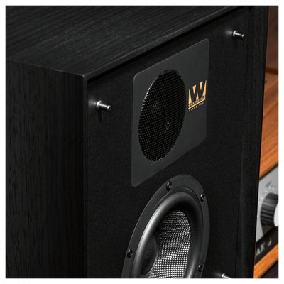 Arcam A5+ Integrated Amplifier with Wharfedale Linton Heritage Standmount Speakers with Matching Stands - Black