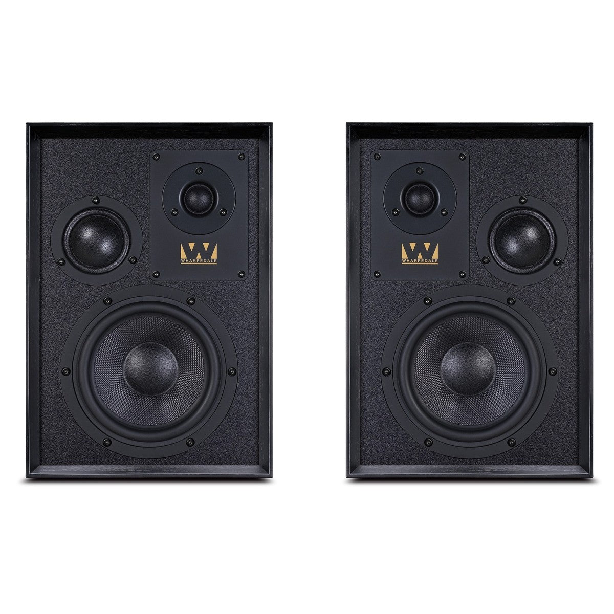 Arcam A5+ Integrated Amplifier with Wharfedale Super Denton Heritage Bookshelf Speakers Pair - Black