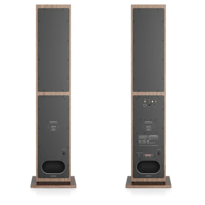 Audio Pro A48 W Wireless Multiroom Bluetooth Floorstanding Speakers Pair Walnut