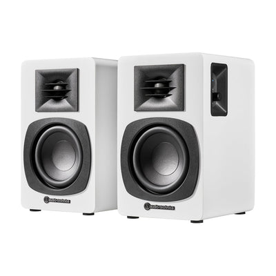 Audio Technica AT-SP3X Powered Bookshelf Speakers with Bluetooth White