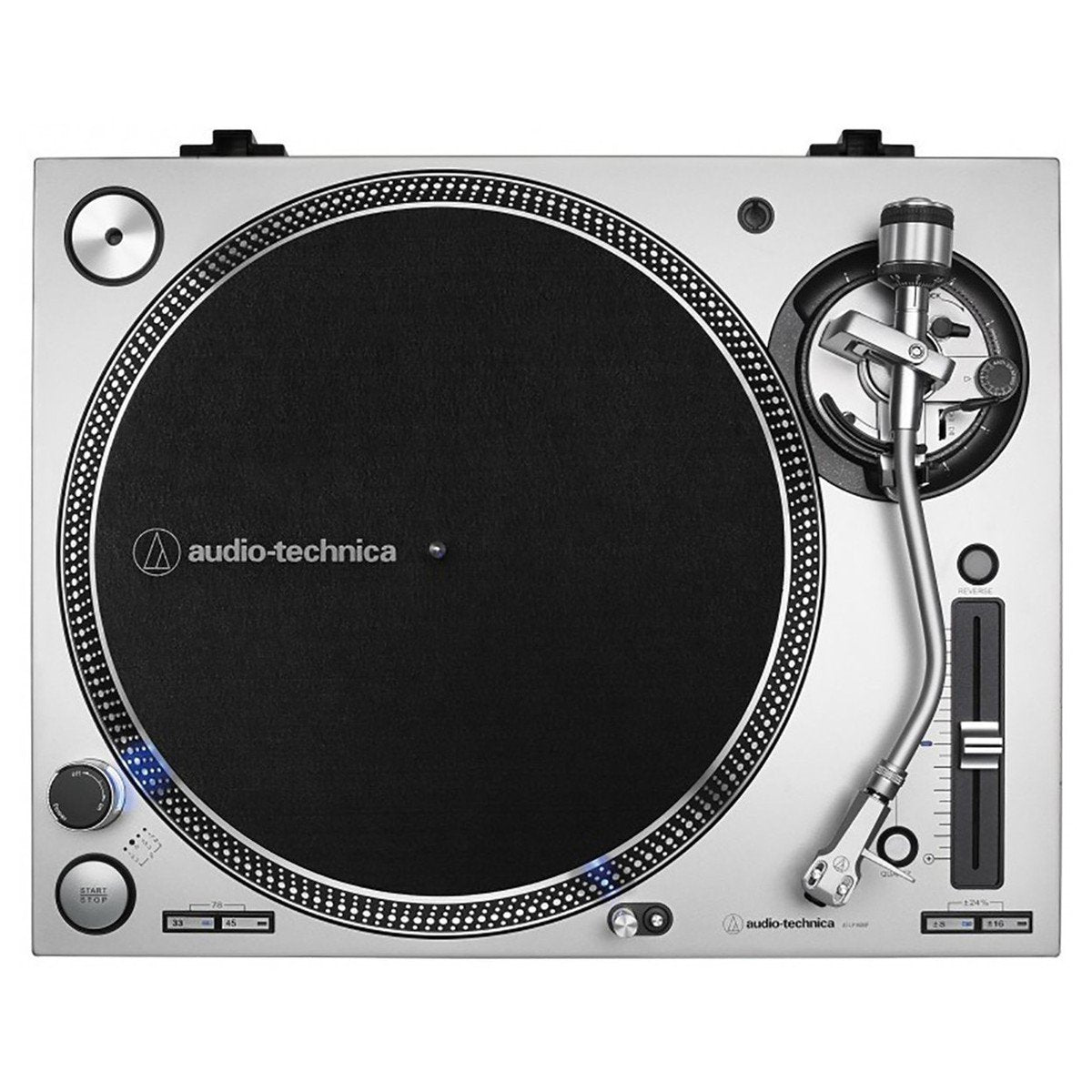 Audio Technica ATLP140XPSVEUK Direct Drive Professional DJ Turntable Silver