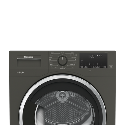 Blomberg LTK38030G 8kg Condenser Tumble Dryer Graphite
